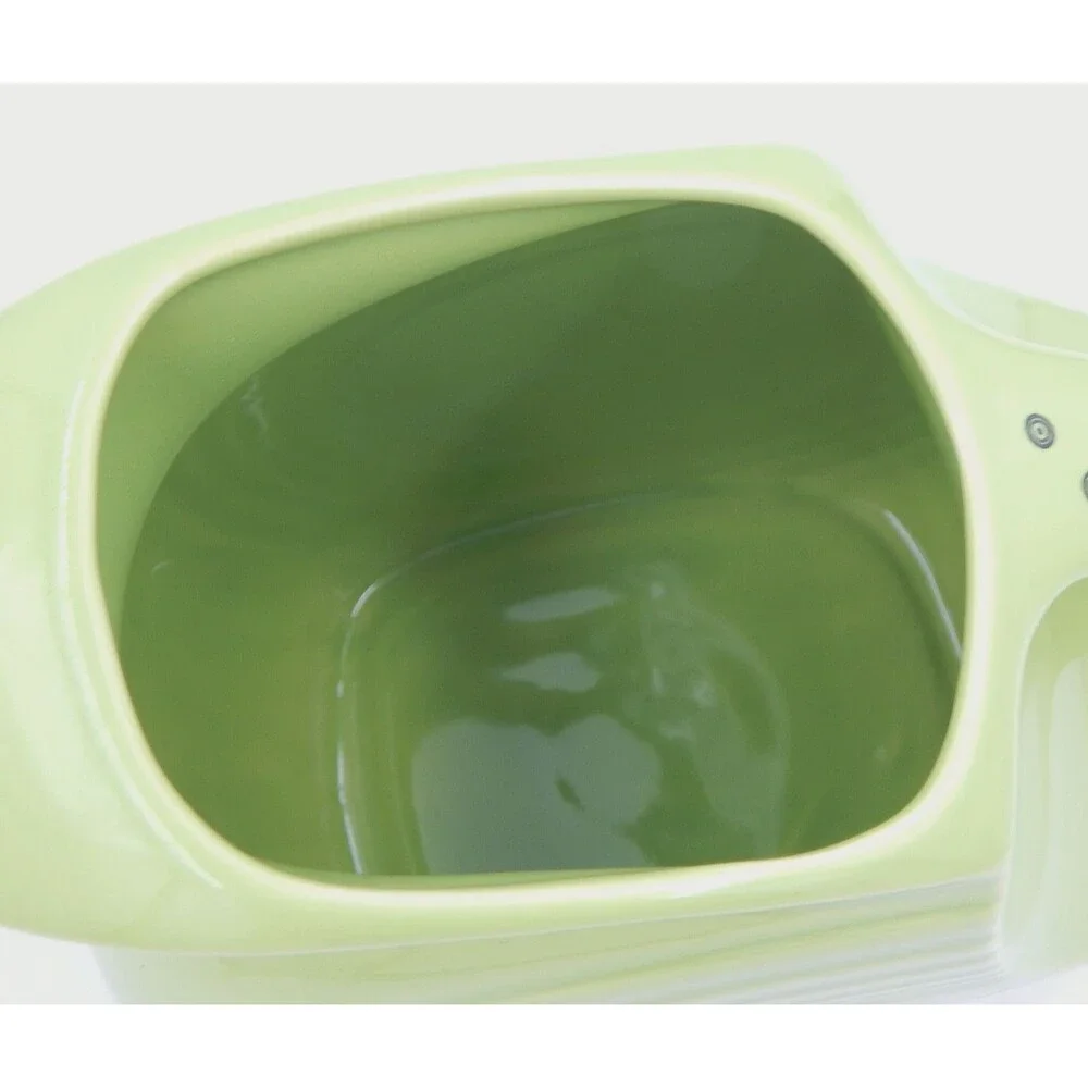 Homer Laughlin Fiesta Chartreuse Champagne Bubbles Large Disc Water Pitcher - Picture 6 of 10